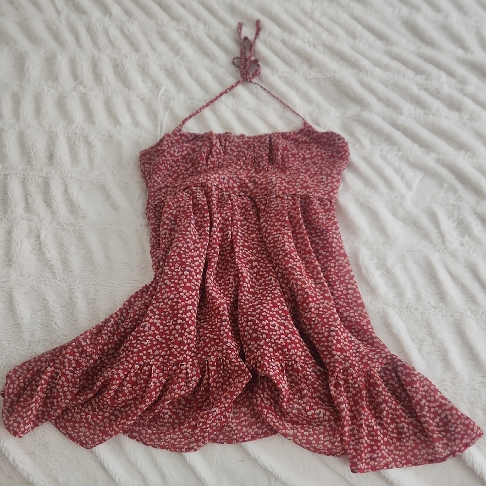 Red Floral Dress